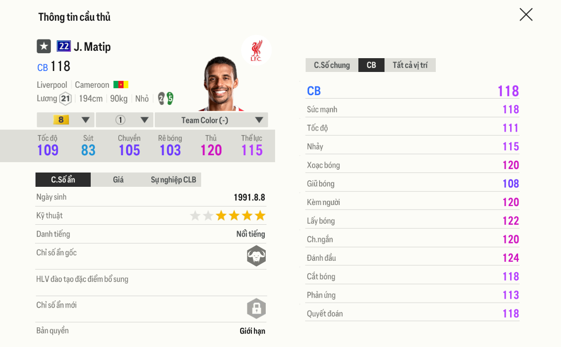 Matip 22UCL
