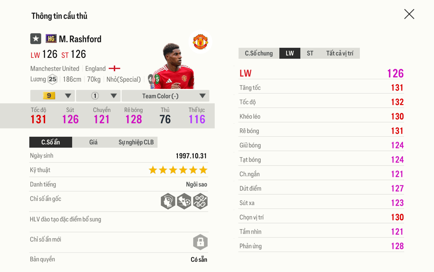 Rashford HG