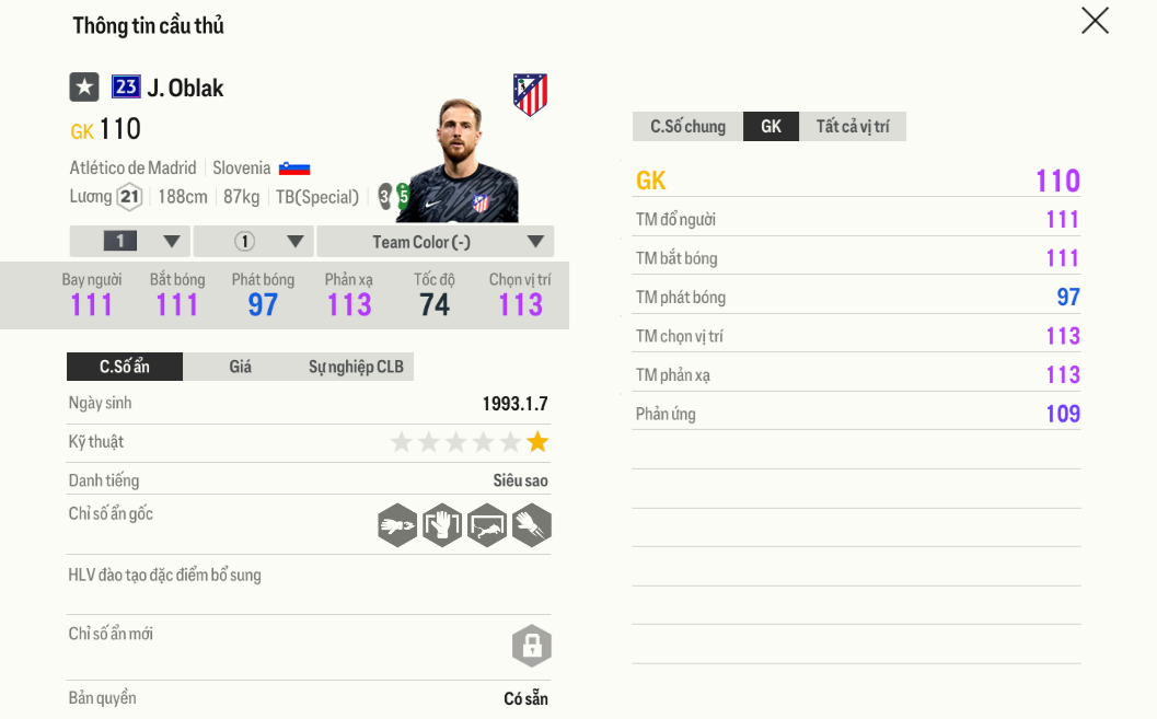 Oblak 23UCL