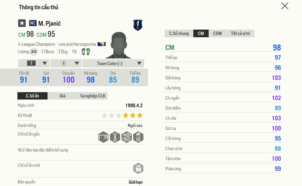 Review Miralem Pjanić MC