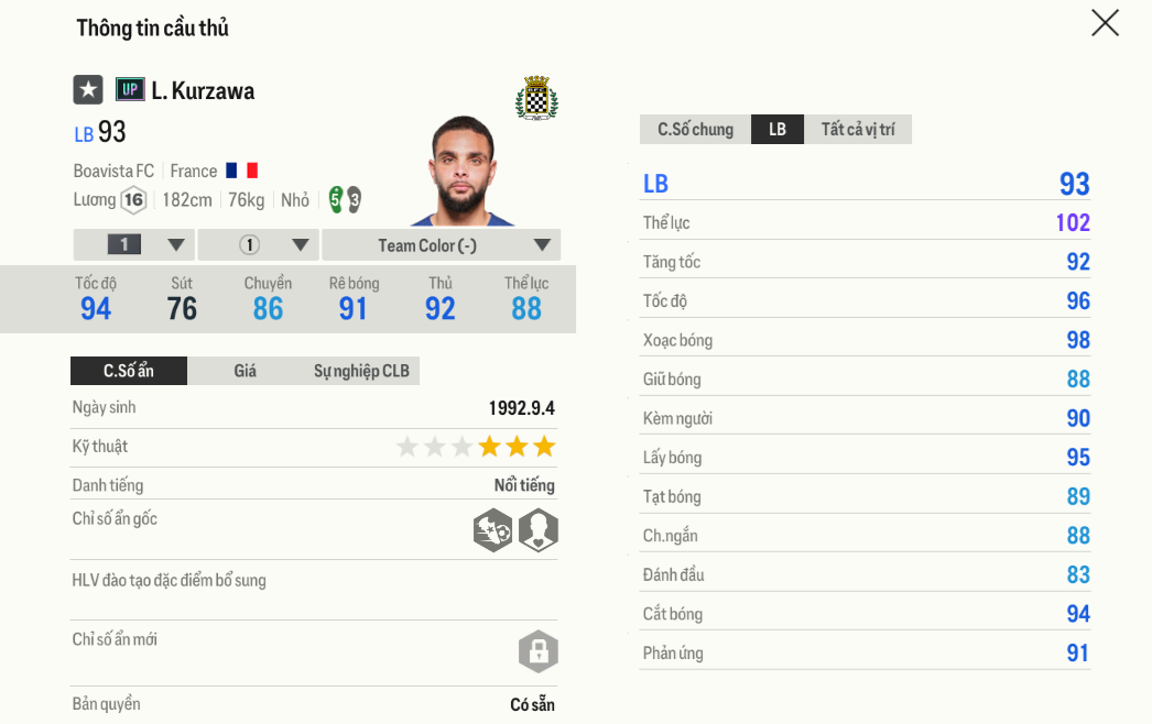 Review Layvin Kurzawa UP