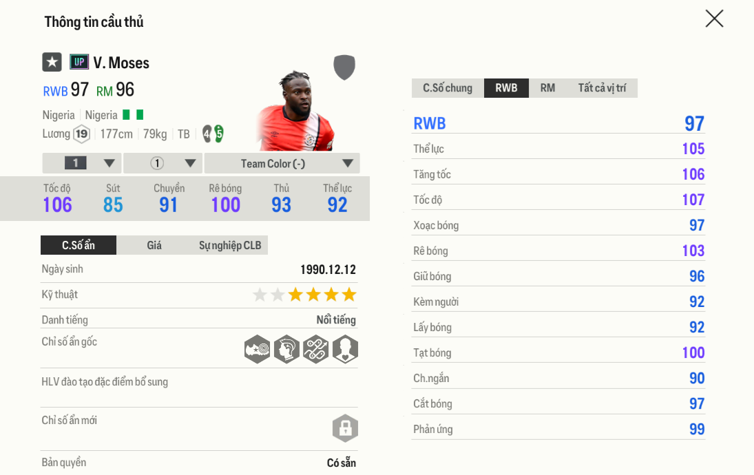 Review Victor Moses UP