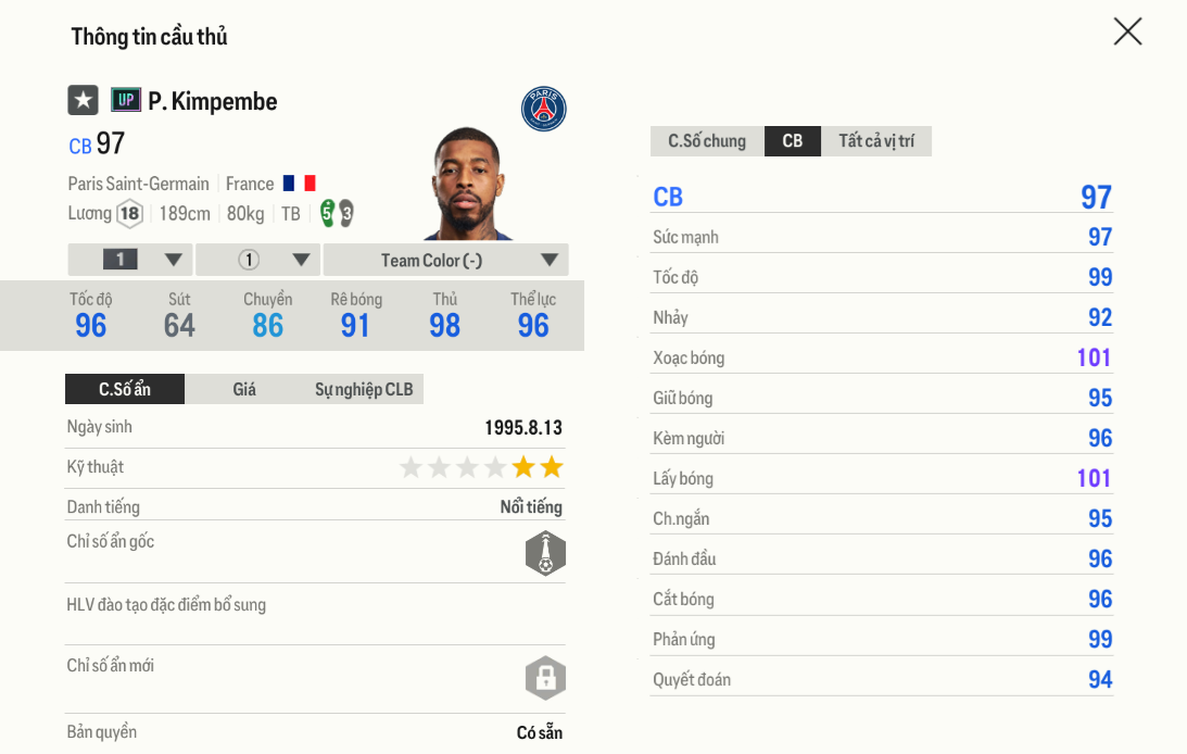 Review P. Kimpembe UP