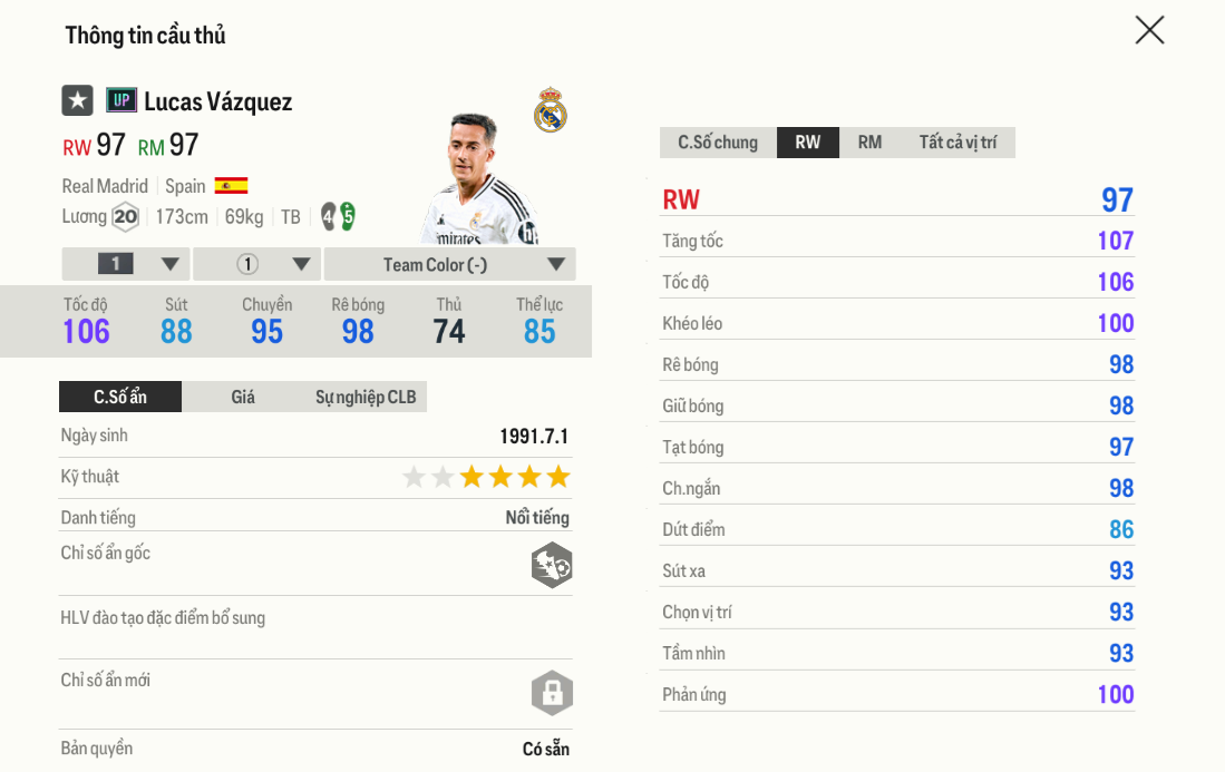 Review Lucas Vázquez UP