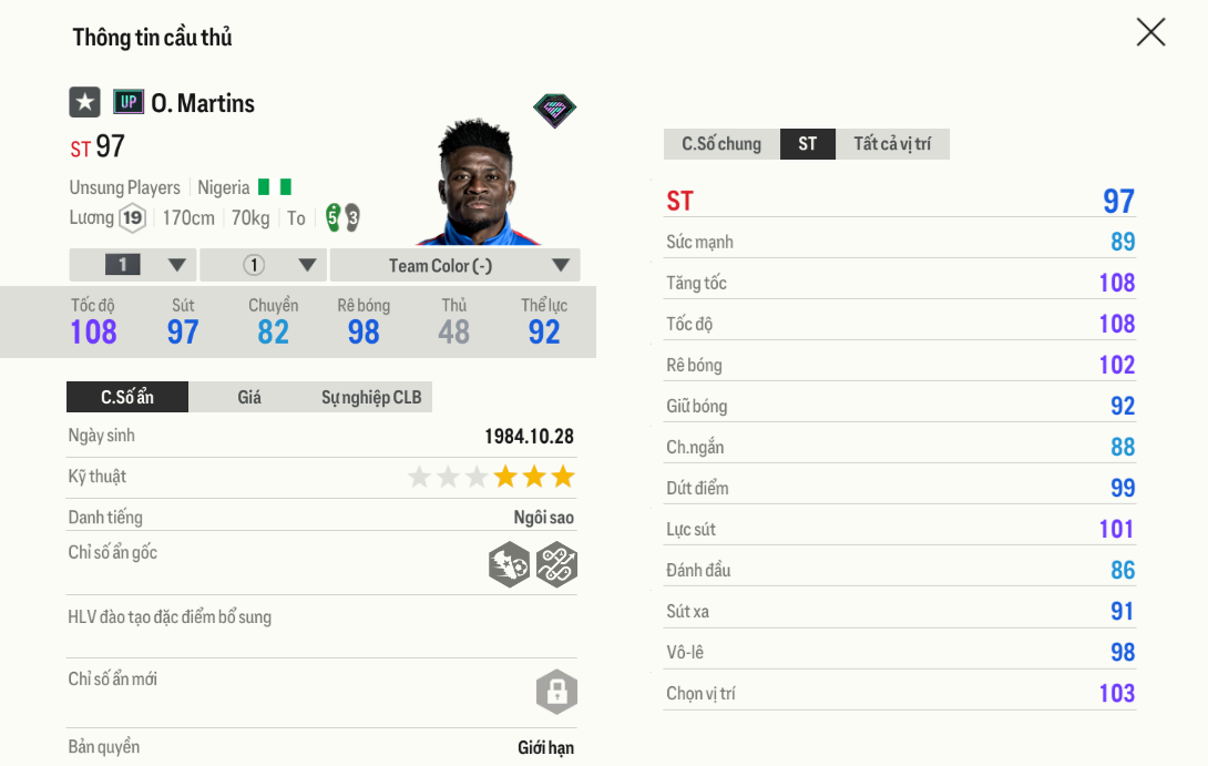 Review Obafemi Martins UP