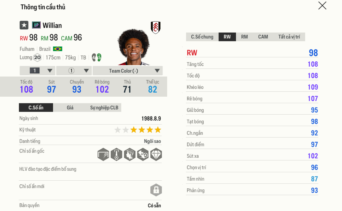 Review Willian UP