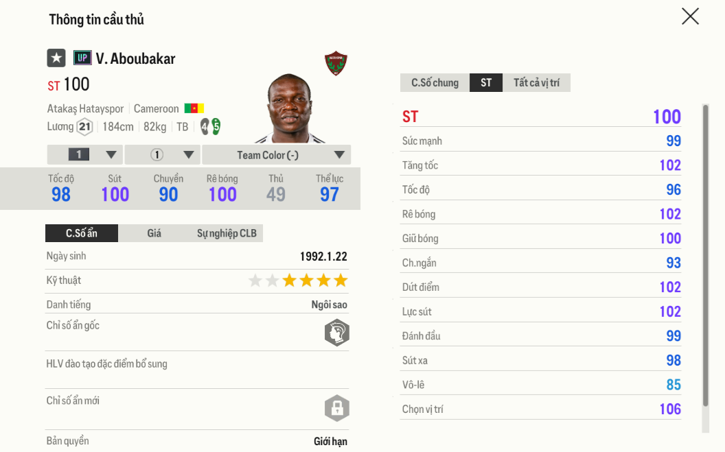 Review V. Aboubakar UP