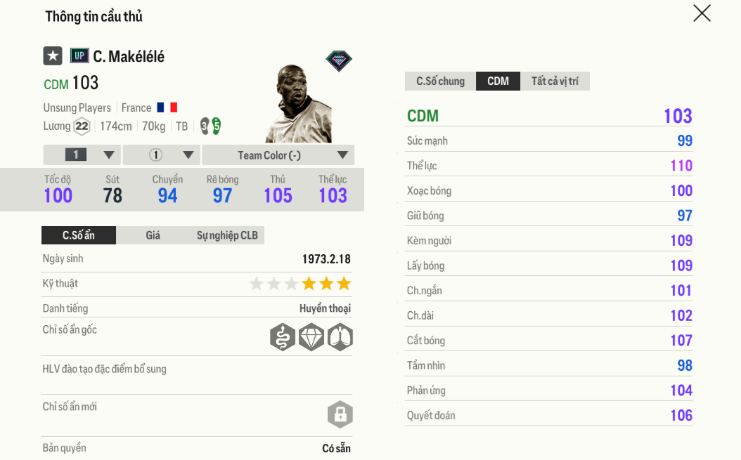 Review Claude Makélélé UP