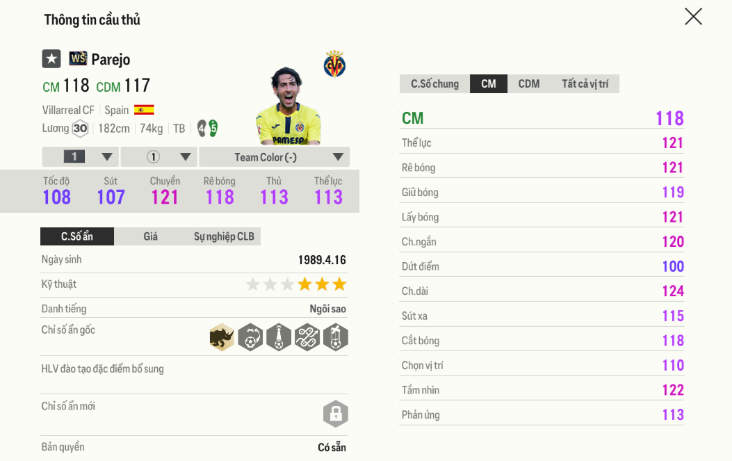 Review Dani Parejo WS