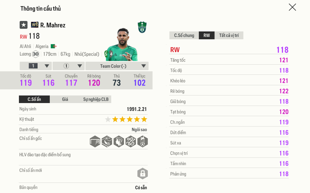Review Riyad Mahrez WS