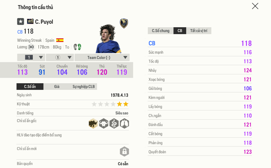 Review Carles Puyol WS