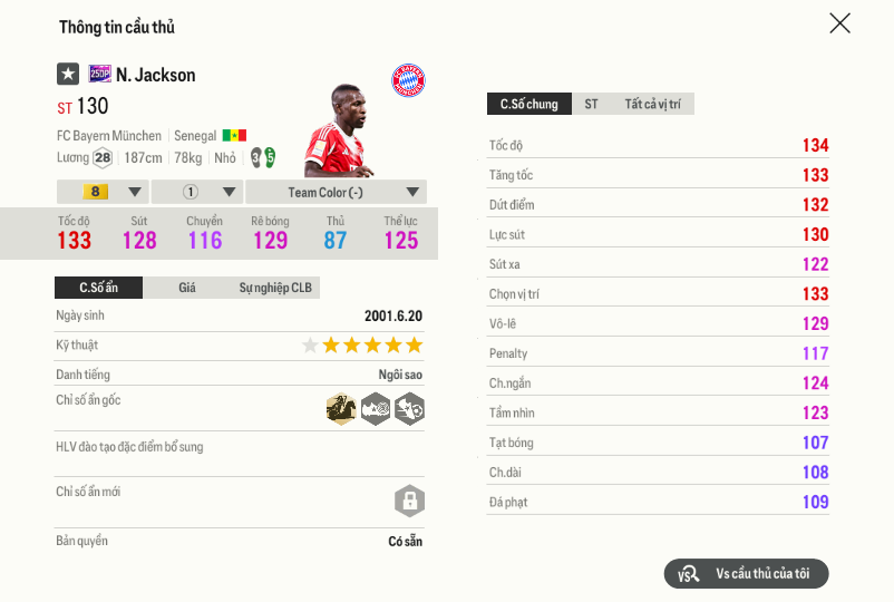 Nicolas Jackson 25dp 121