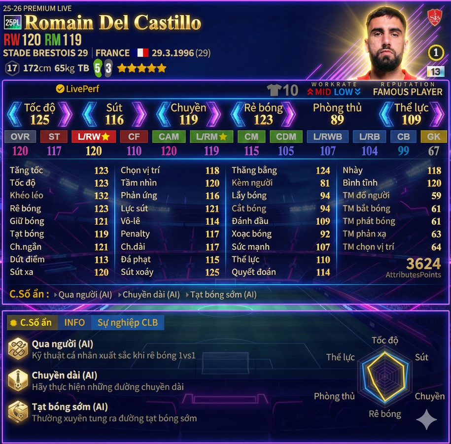 Romain Del Castillo 25pl