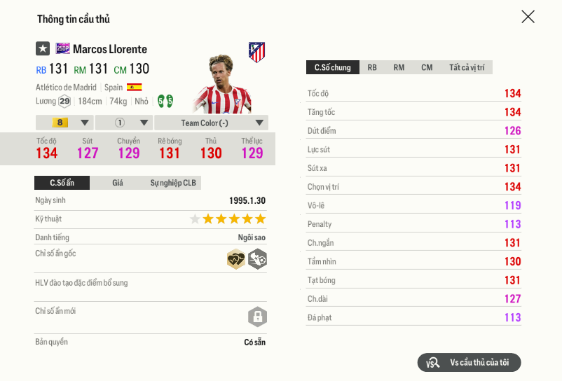 10 Marcos Llorente 25dp