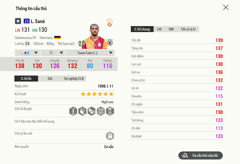 20 Leroy Sané 21ucl