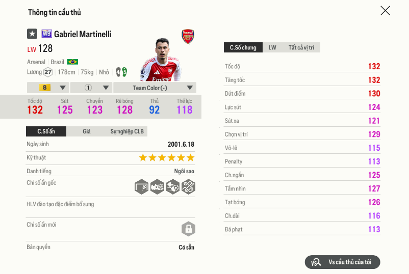 40 Gabriel Martinelli Wb