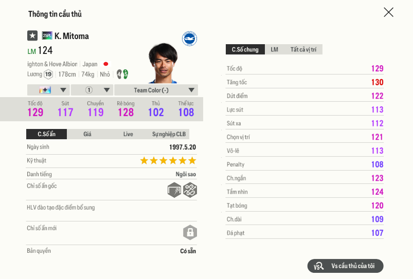 60 Kaoru Mitoma 25pl