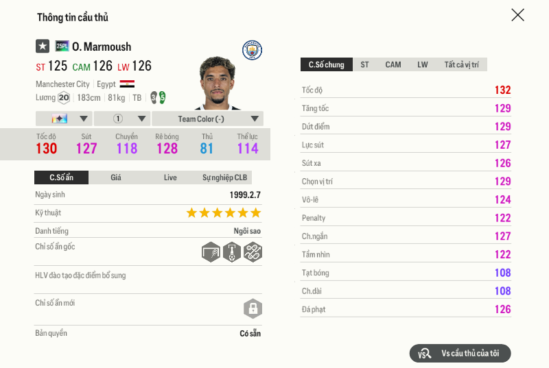 61 Omar Marmoush 25pl