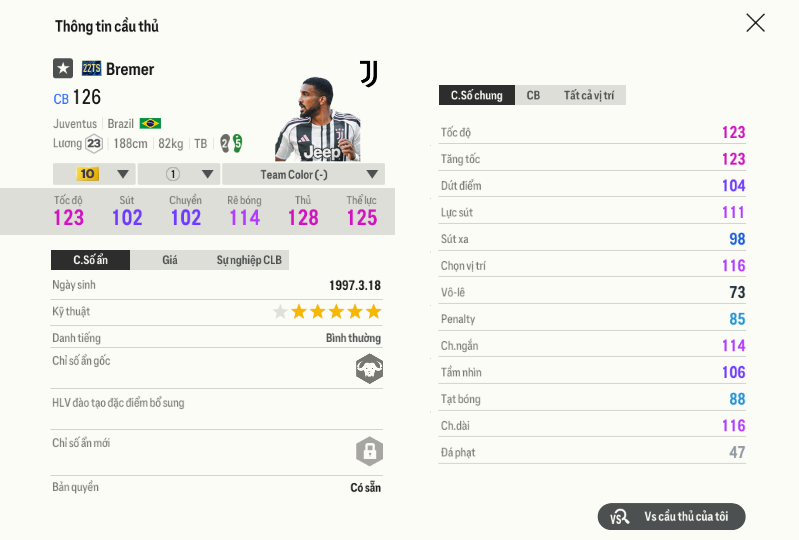 62 Gleison Bremer 22ts