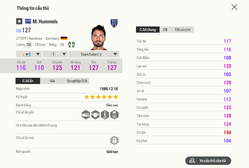 72 Mats Hummels 21ty