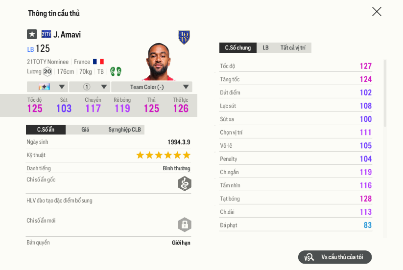 97 Jordan Amavi 21ty