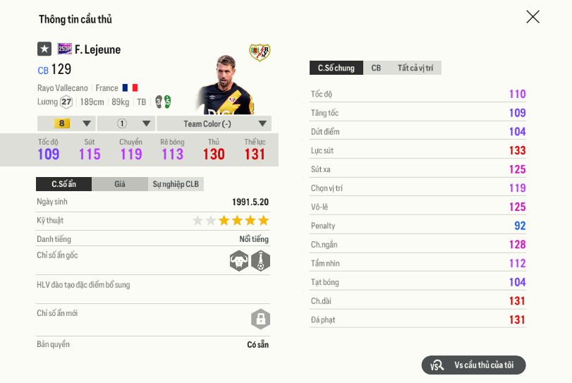 Florian Lejeune 25dp