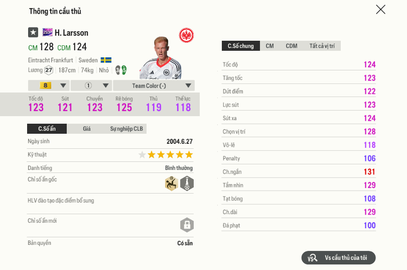 Hugo Larsson 25dp 120