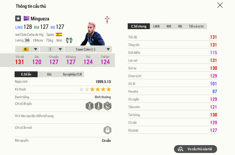 Óscar Mingueza 25dp 124