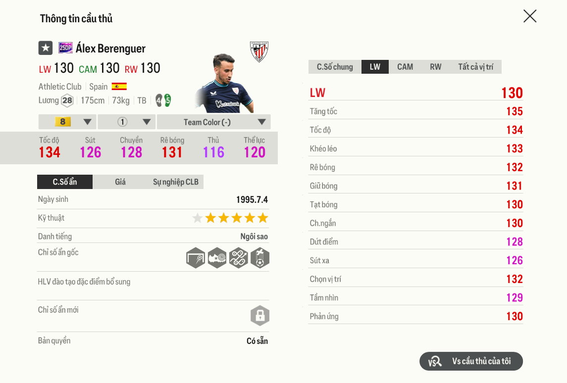 Review Álex Berenguer 25dp