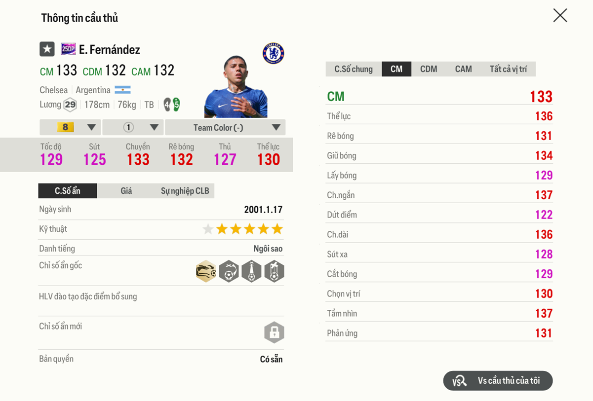 Review Enzo Fernández 25dp