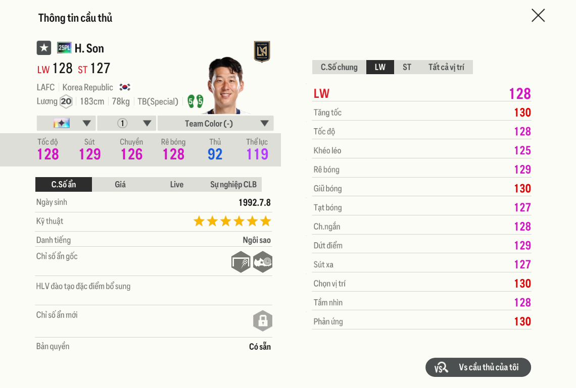 Review Heung Min Son 25pl