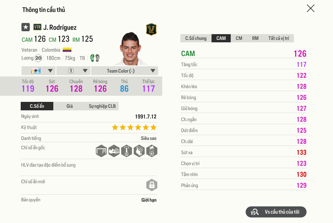 Review James Rodríguez Vtr