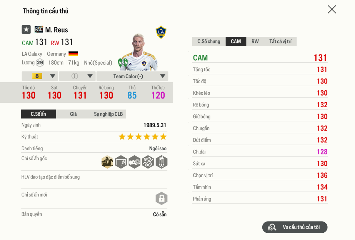 Review Marco Reus Fac