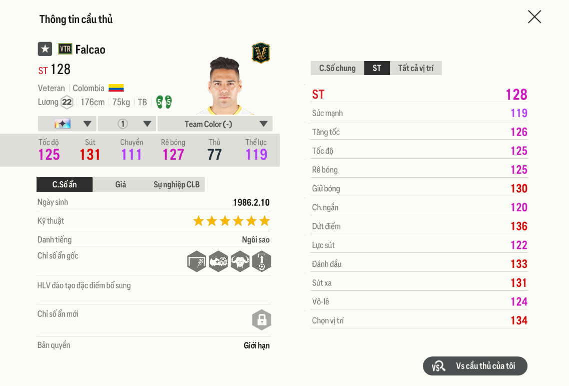 Review Radamel Falcao Vtr